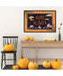 Framed Happy Halloween by Art Nd Canvas Wall Art Print (33  W x 23  H), Sylvie Black Frame