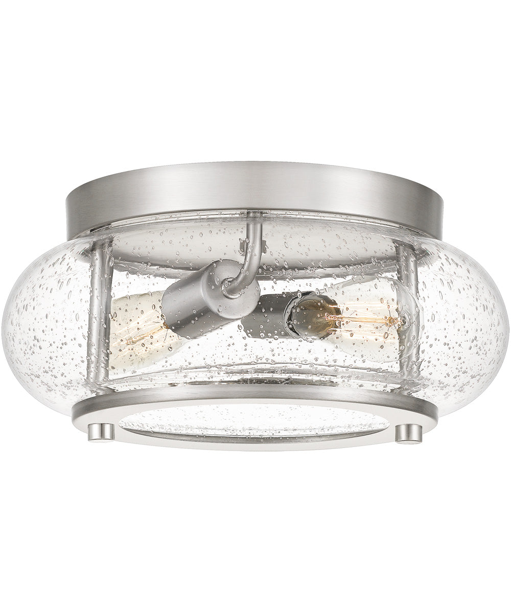 Trilogy 2-light Flush Mount Brushed Nickel