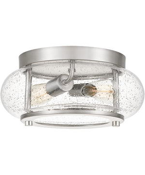 Trilogy 2-light Flush Mount Brushed Nickel