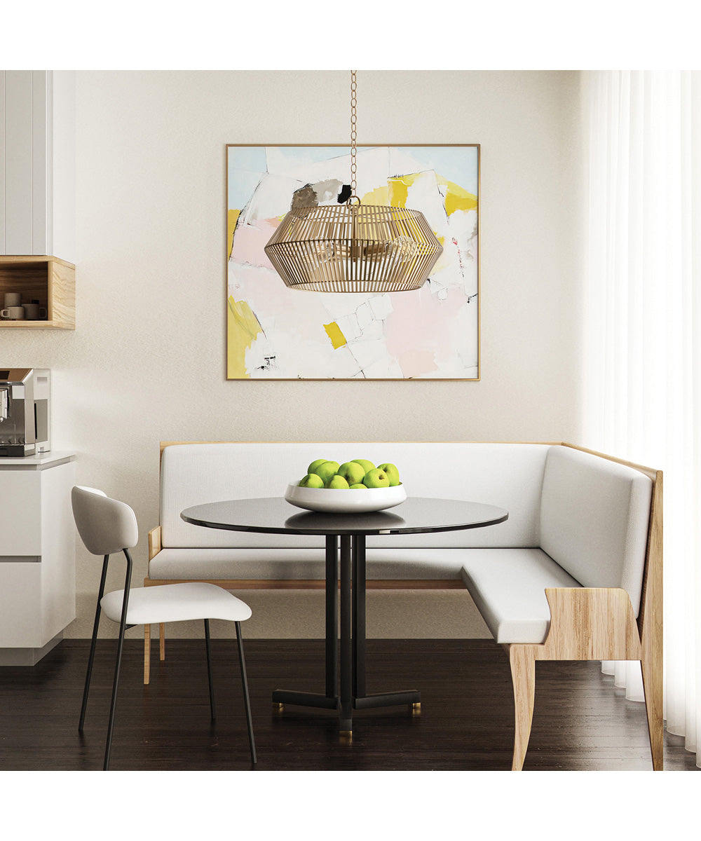 Kaiya 4-Light Pendant Matte Brass