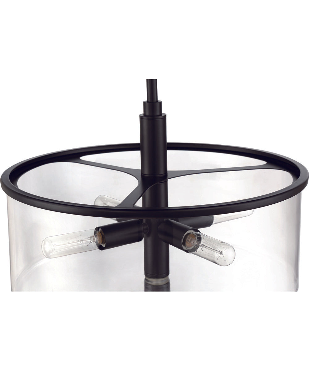 Hailie 4-Light Pendant Flat Black