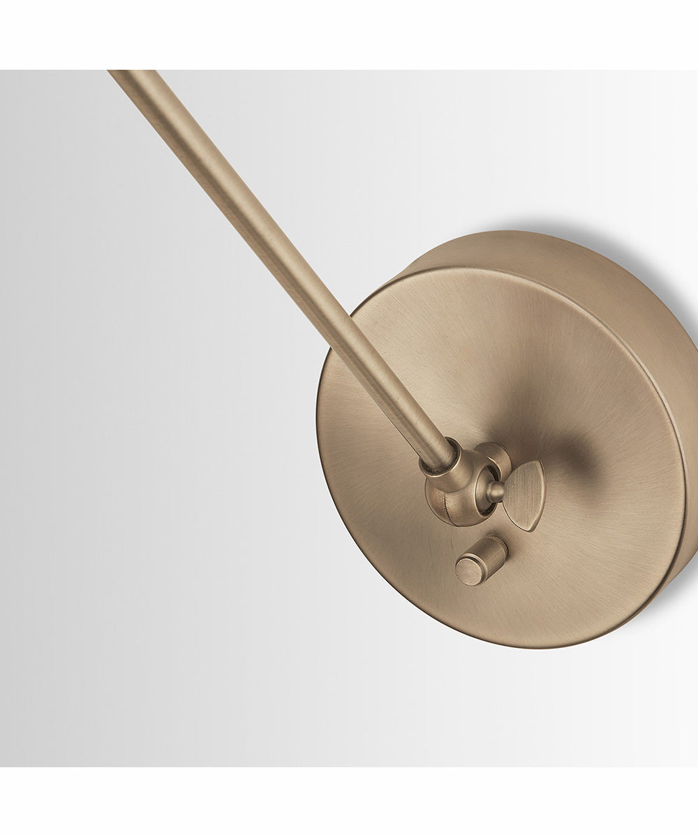 Profile 1-Light Plug In Sconce Aged Brass, 5"W