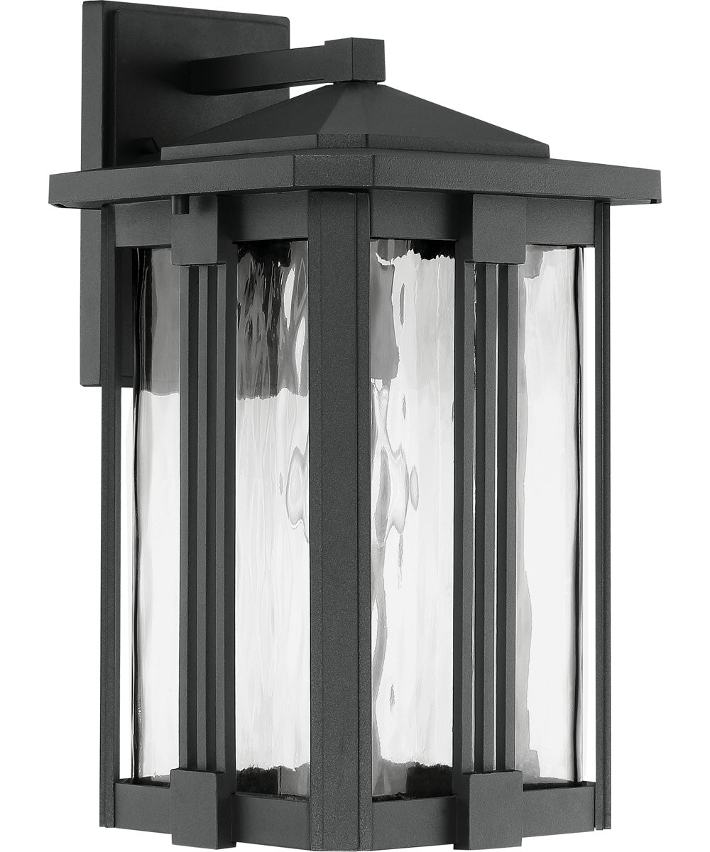 Everglade Medium 1-light Outdoor Wall Light Earth Black