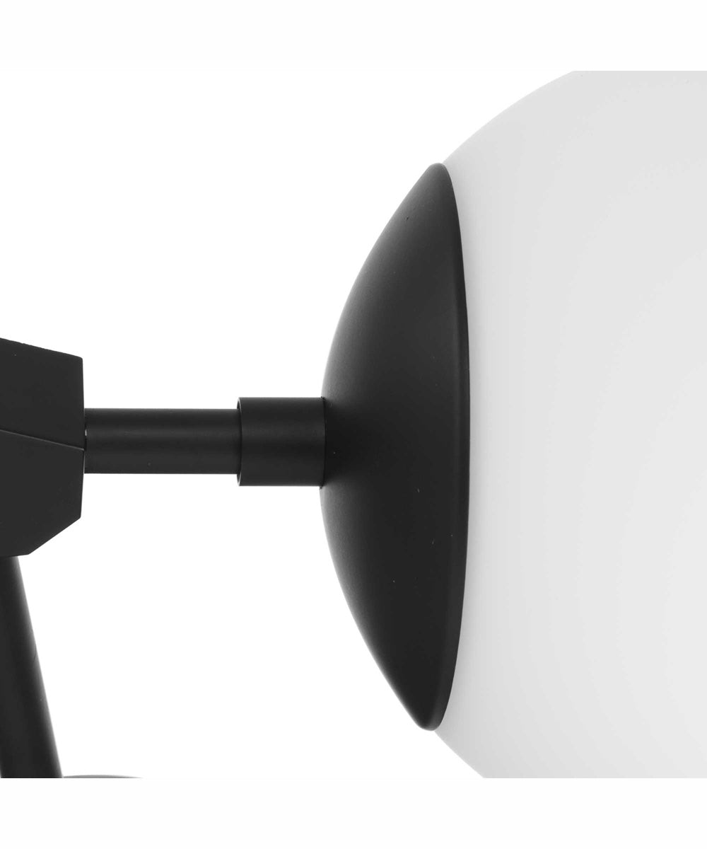 Haas 4-Light Mid-Century Modern Chandelier Matte Black