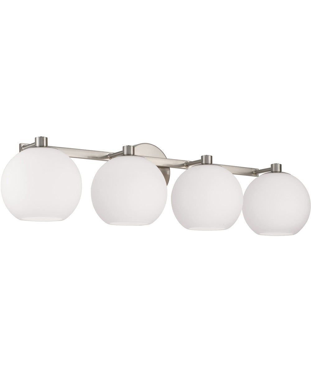 Ansley 4-Light Vanity Brushed Nickel
