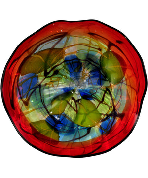 Hankley Hand Blown Art Glass Wall Decor - 20 Inch