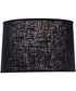 14x15x10 Black Chelsea Drum Hardback Lampshade