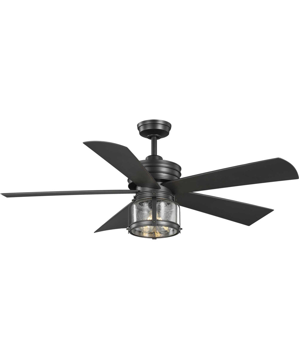 Midvale 5-Blade 56" Indoor/Outdoor Coastal Ceiling Fan Blistered Iron