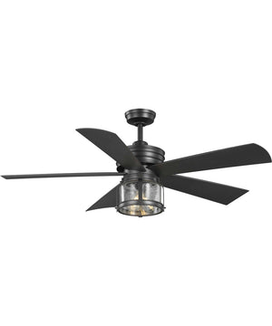 Midvale 5-Blade 56" Indoor/Outdoor Coastal Ceiling Fan Blistered Iron