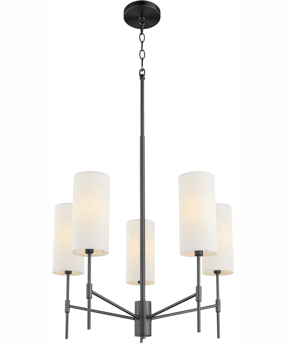 Hamilton 5-light Chandelier Matte Black
