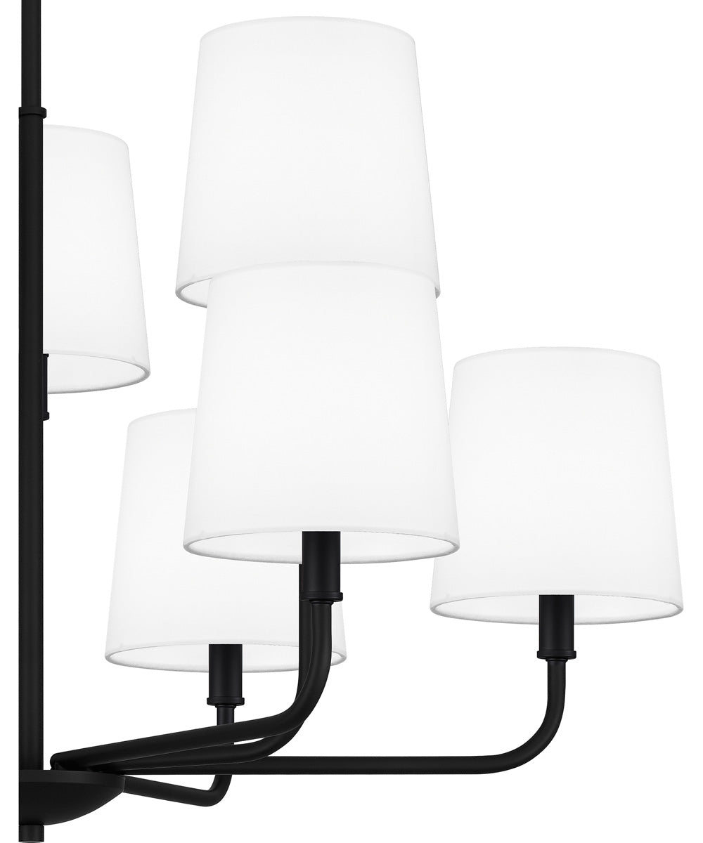 Gallagher 9-light Chandelier Matte Black