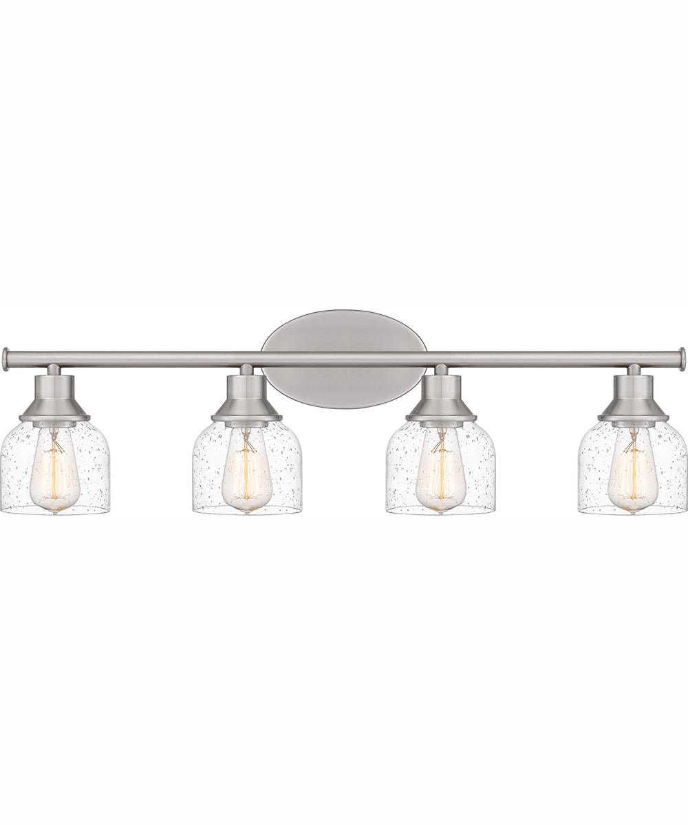 Caverly Extra Large 4-light Bath Light Brushed Nickel