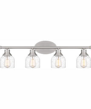 Caverly Extra Large 4-light Bath Light Brushed Nickel
