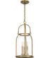 Colonel Small 3-light Mini Pendant Weathered Brass