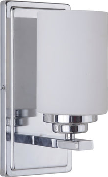 5"W Albany 1-Light Bath Vanity Light/Wall Sconce Chrome