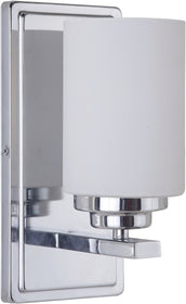 5"W Albany 1-Light Bath Vanity Light/Wall Sconce Chrome