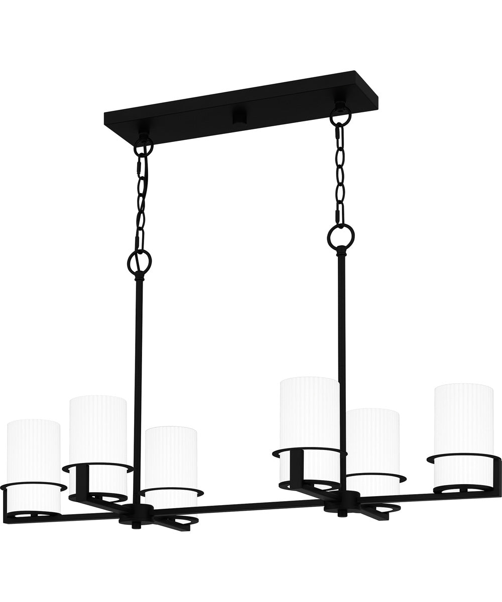 Seymour Medium 6-light Island Light Matte Black