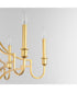 Normandy 6-Light Chandelier Gold Leaf