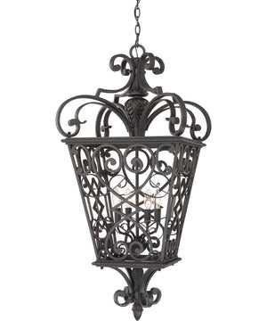 Fort Quinn Extra Large 4-light Chandelier Marcado Black