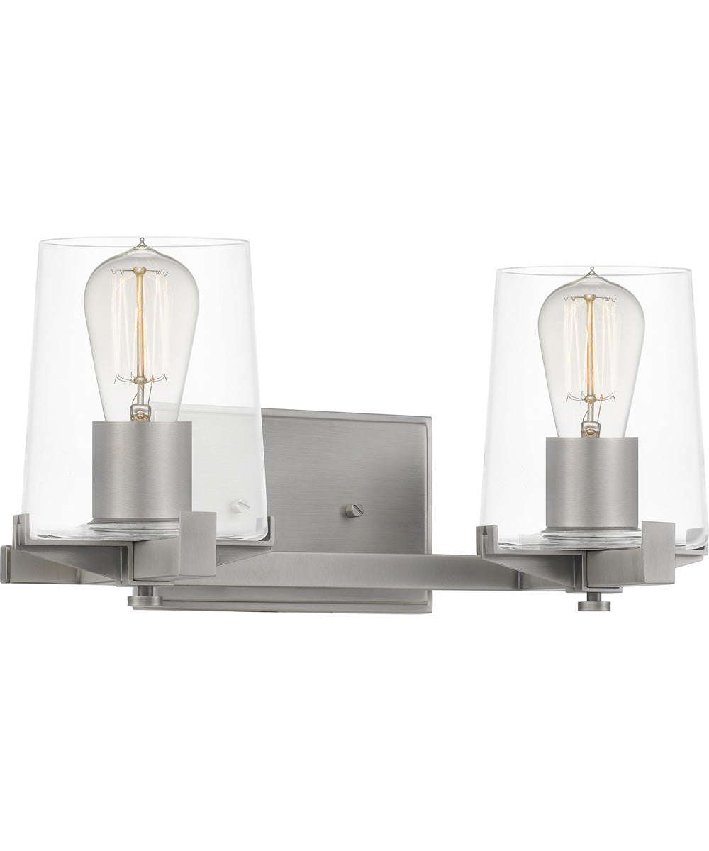 Perry Medium 2-light Bath Light Antique Nickel