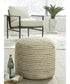 Aildon Pouf Natural/White