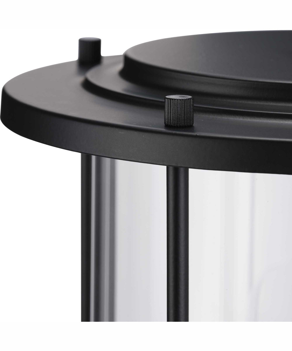 Gunther 1-Light Modern Farmhouse Post Lantern Matte Black