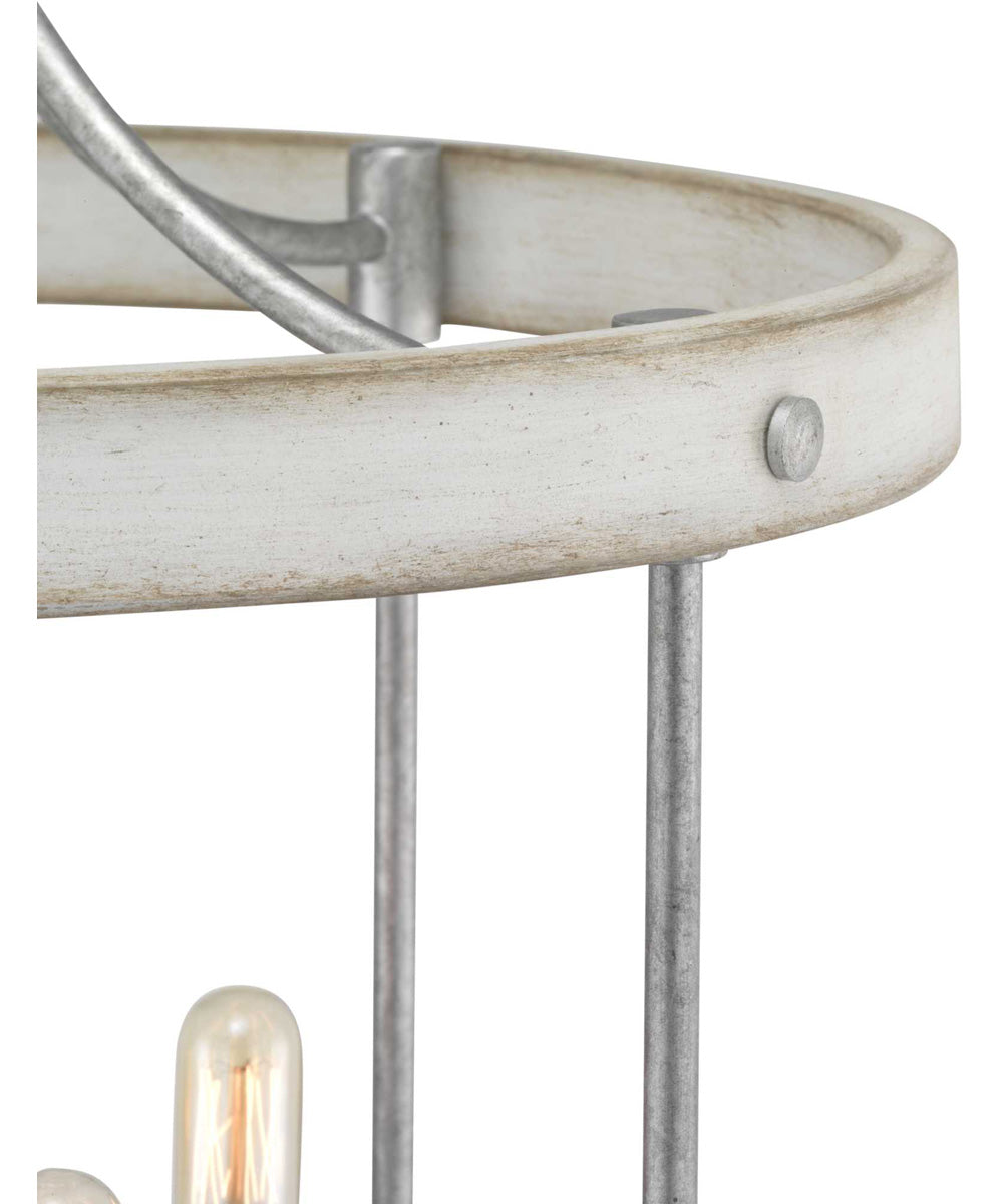 Gulliver 4-Light Foyer Galvanized Finish