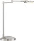 Dessau Turbo Swing LED Arm Lamp With USB Satin Nickel