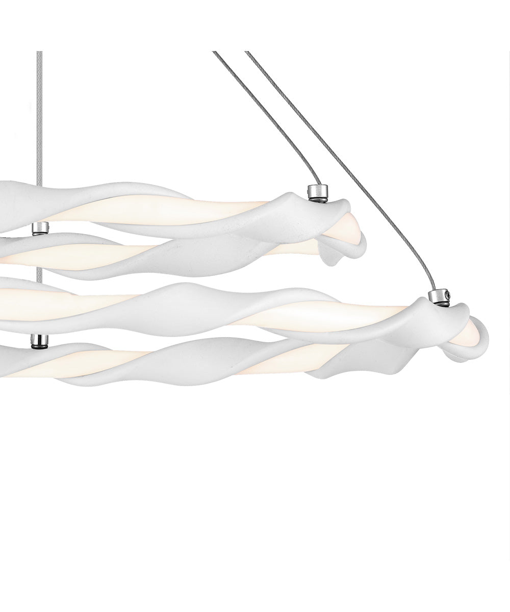 Finale  Semi Flush Mount White Lustre