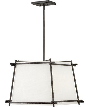 Tress 4-Light Medium Pendant in Forged Iron