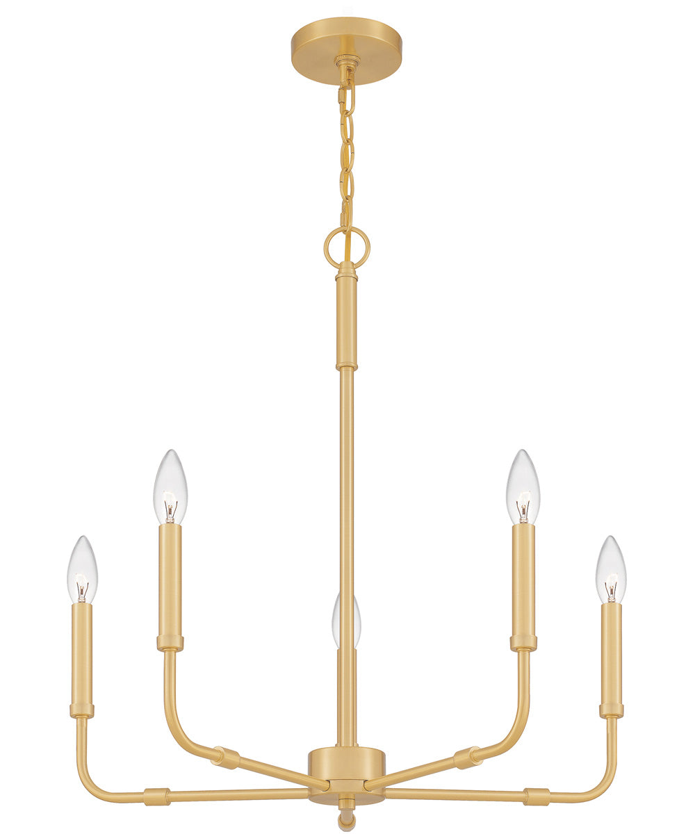 Abner 5-light Chandelier Aged Brass