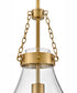 Eloise 1-Light Small Pendant in Lacquered Brass