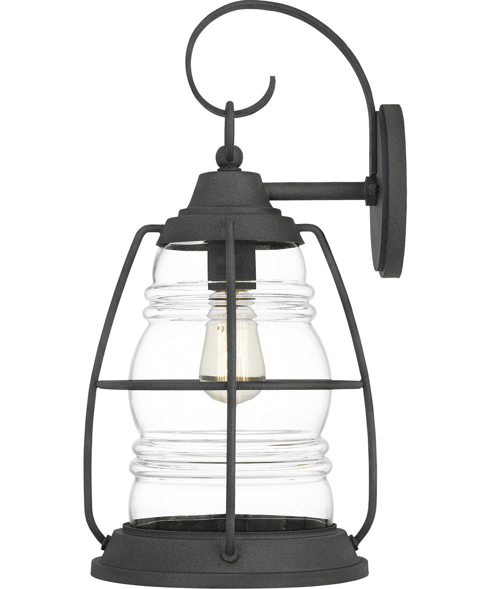 Admiral Large 1-light Outdoor Wall Light  Coastal Armour Aluminum Mottled Black