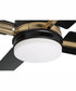 52" Teana 1-Light Ceiling Fan Flat Black/Satin Brass