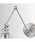 Profile 1-Light Plug In Sconce Brushed Nickel, 5"W