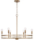 Fuller 6-Light Chandelier Aged Brass