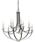 Alana 9-light Chandelier Mystic Black