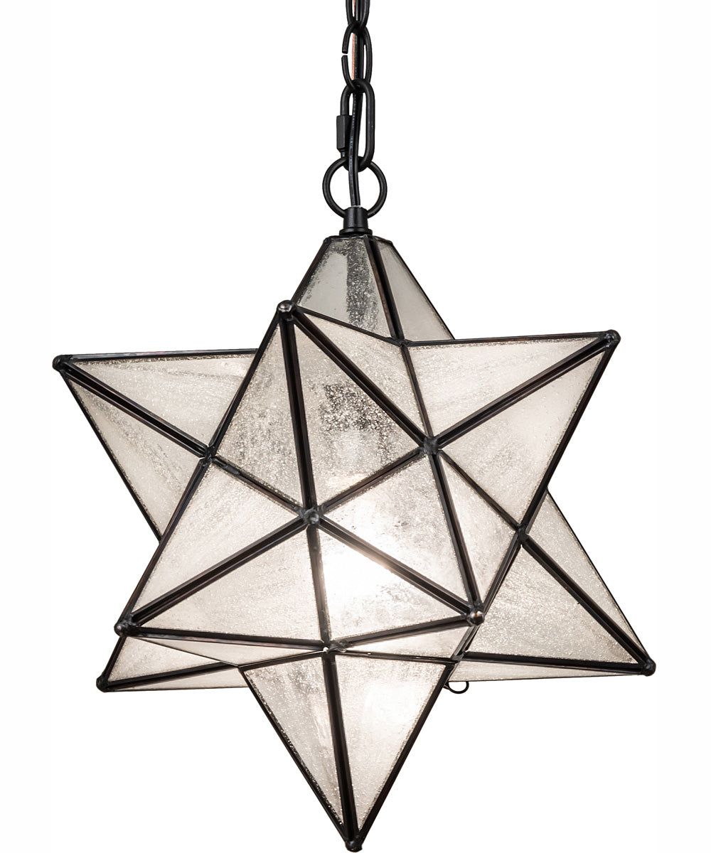 12" Wide Moravian Star Pendant