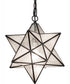 12" Wide Moravian Star Pendant