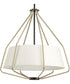 Hangar 3-Light Mid-Century Pendant Light Antique Bronze