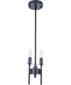 Larrson 2-Light Mini Pendant Flat Black