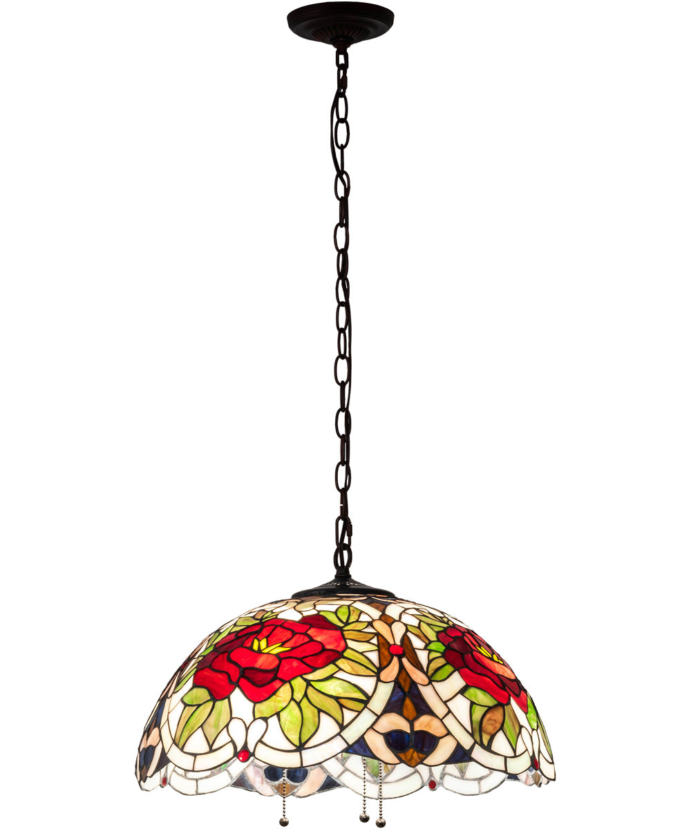 20" Wide Renaissance Rose Pendant