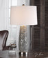27"H Cortinada Stone Gray Lamp
