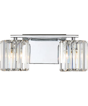 Divine Medium 2-light Bath Light Polished Chrome