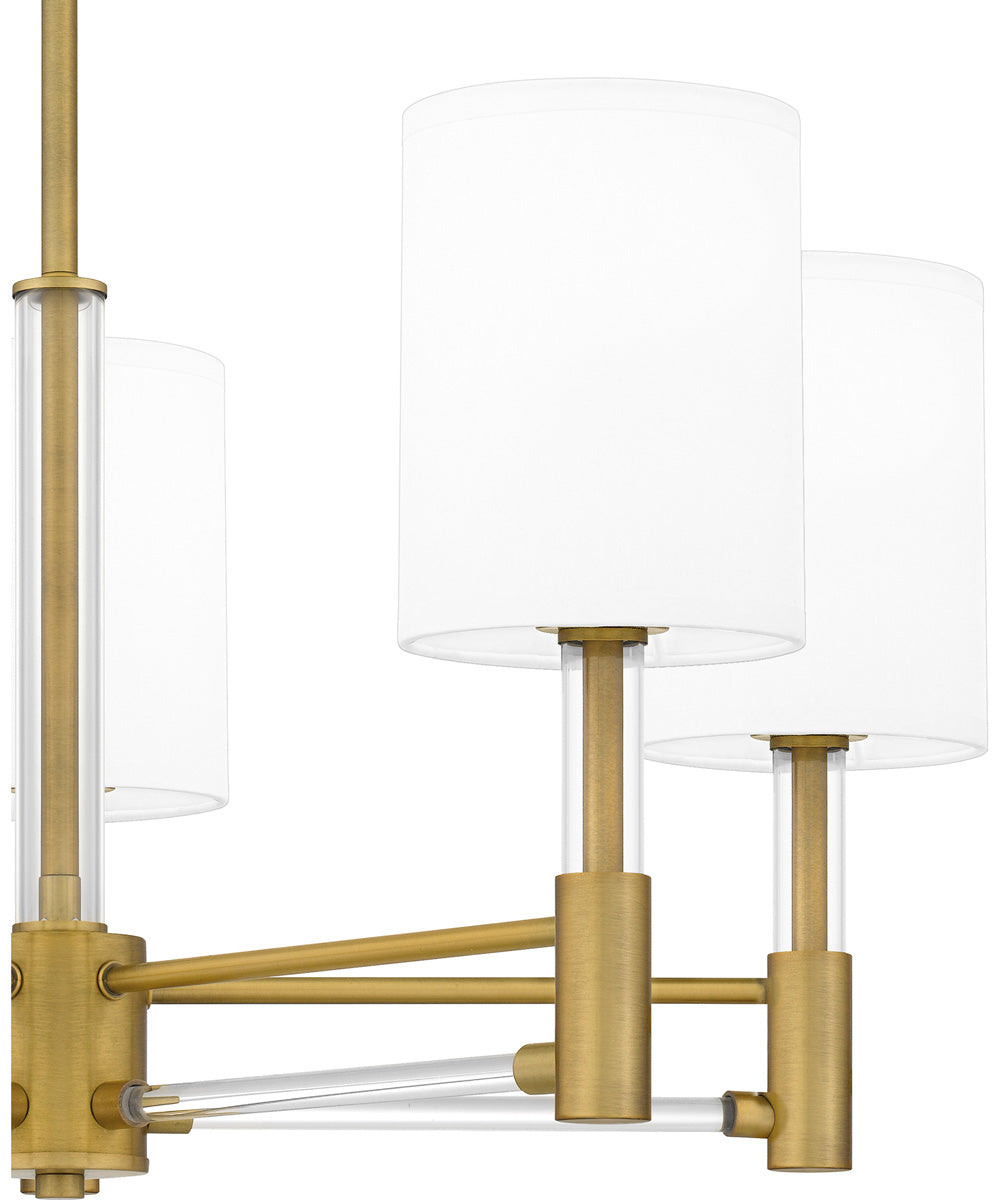 Gretchen 5-light Chandelier Aged Brass