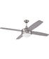 52" Phaze II 2-Light Ceiling Fan (Blades Included) Brushed Polished Nickel