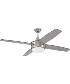 52" Phaze II 2-Light Ceiling Fan (Blades Included) Brushed Polished Nickel