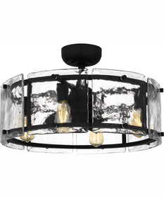 Fortress 4-light Fandelier Earth Black