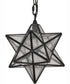 9" Wide Moravian Star Mini Pendant