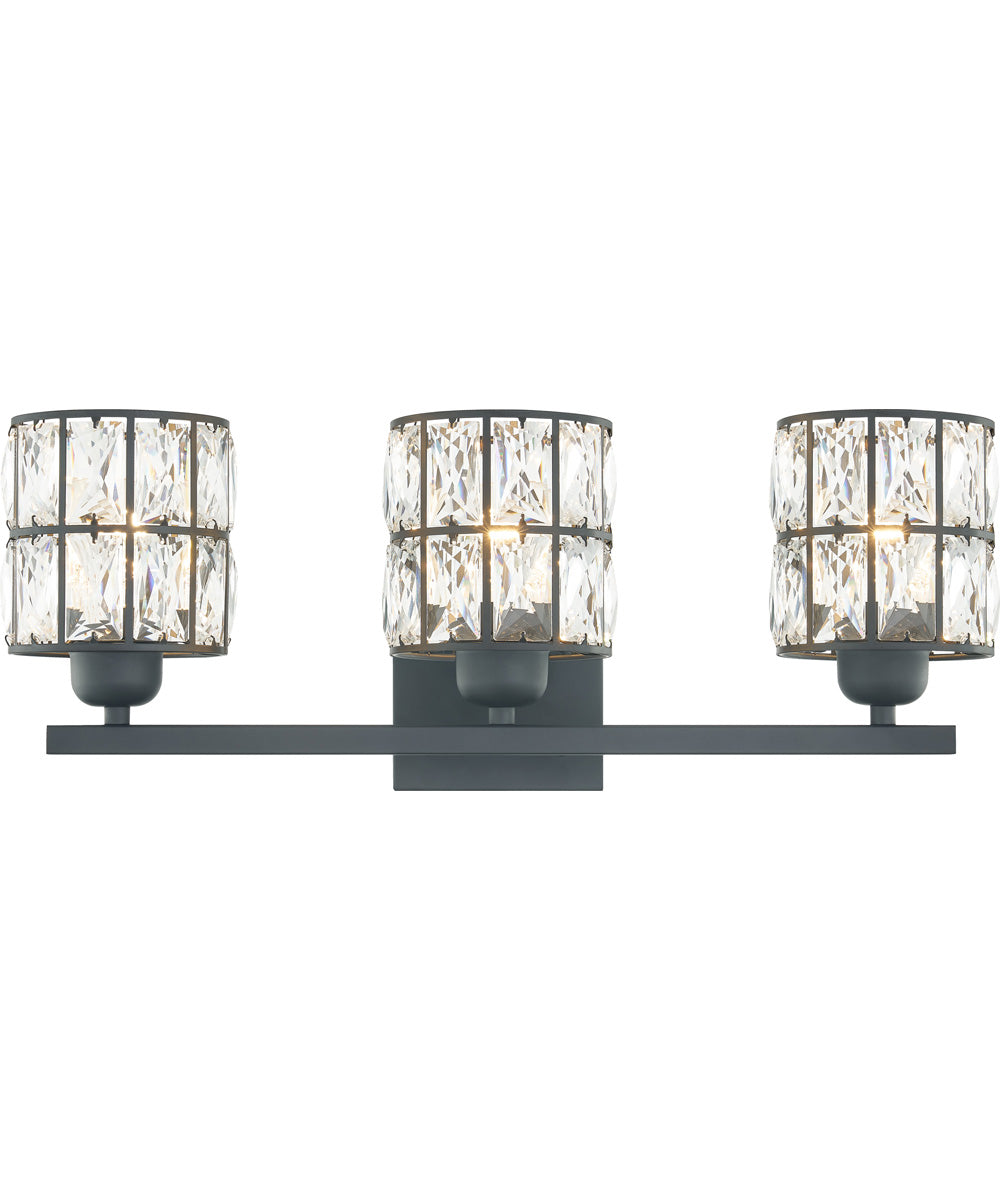 Gibson Large 3-light Bath Light Matte Black